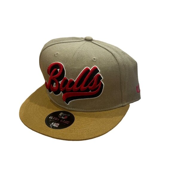 Chicago Bulls Ultra Game NBA Brown Snapback Hat OSFA Brand New with Tags - Picture 3 of 6